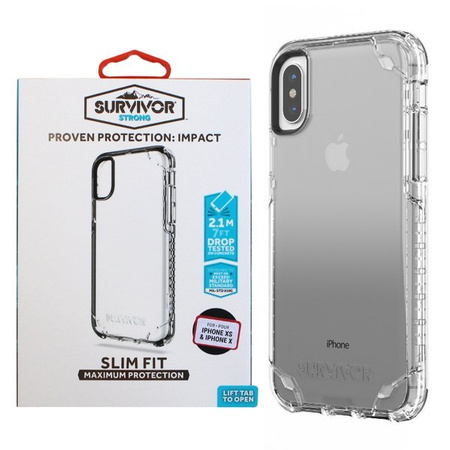 Apple iPhone X/ XS Griffin Survivor Slim Fit case - transparent