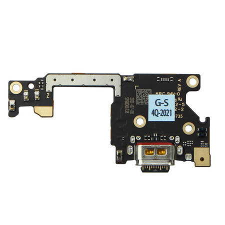 Motorola Edge 20 board with USB-C charging connector and microphone