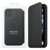 Leather Folio Case for Apple iPhone 11 Pro - Black (Black)