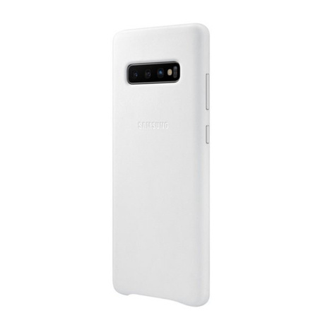 Leather case for Samsung Galaxy S10 Plus Leather Cover - white