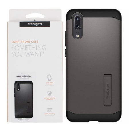 Huawei P20 case Spigen Slim Armor L21CS24015 - steel (Gunmetal)