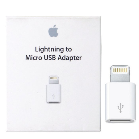 Apple adapter from microUSB to Lightning MD820ZM/A - white