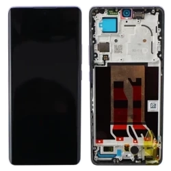 Genuine LCD display with bezel for Oppo Reno 10 Pro 5G - purple (Glossy Purple)