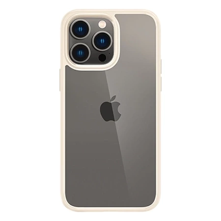 Spigen Crystal Hybrid case for Apple iPhone 14 Pro Max - transparent with beige frame