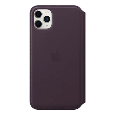 Apple iPhone 11 Pro Max Leather Folio - eggplant (Aubergine)