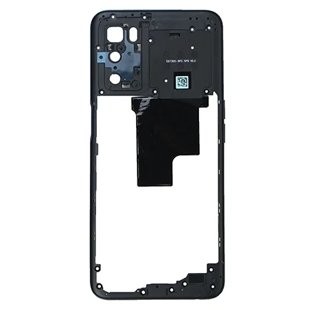 Body, side frame for Oppo A16s - black