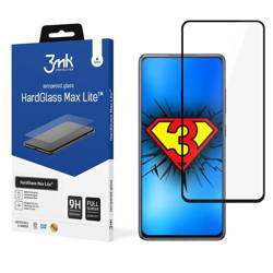 Samsung Galaxy S20 FE full screen tempered glass 3MK Hard Glass Max Lite - black