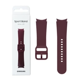 Silicone strap for Samsung Galaxy Watch 4/ 4 Classic/ 5/ 5 Pro/ 6/ 6 Classic Sport Band 20 mm S/M - Burgundy (Burgundy)