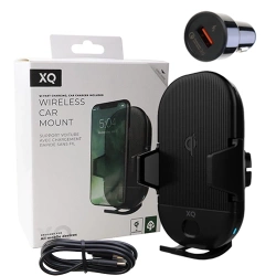 Car holder for windshield with inductive charger Xqisit 37358 - black