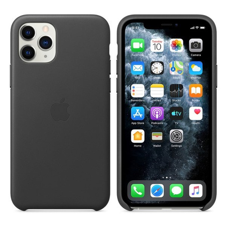 Apple iPhone 11 Pro Leather Case MWYE2ZM/A - black