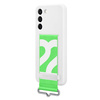 Samsung Galaxy S22 Silicone Phone Case with Strap - white