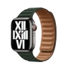 Apple Watch 38/ 40/ 41 mm Leather Link S/M Strap - Green (Sequoia Green)