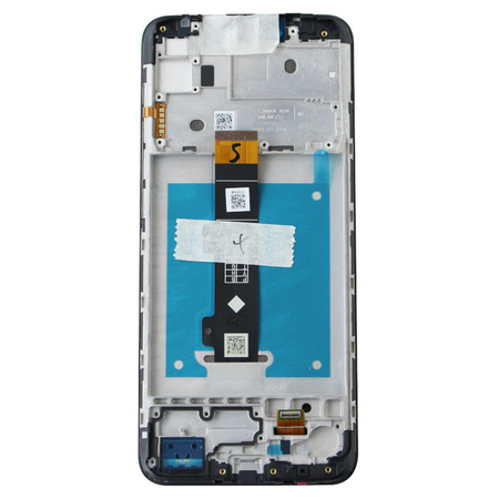 Original LCD display with bezel for Motorola Moto E20 - black