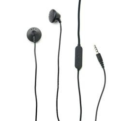 Alcatel headphones with remote control and microphone - black