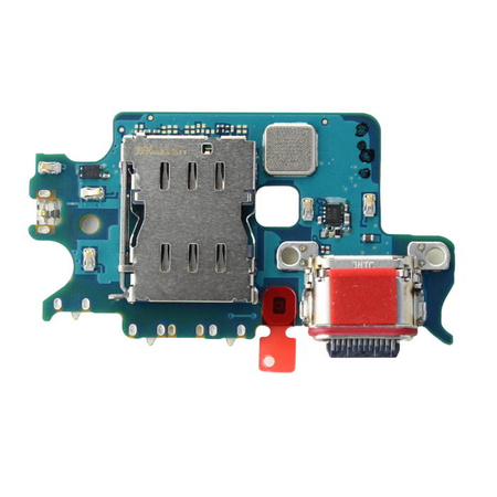 Samsung Galaxy S22 board with USB-C charging connector + microphone + SIM card reader