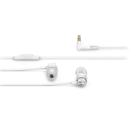 Sennheiser headphones with microphone and remote control - white