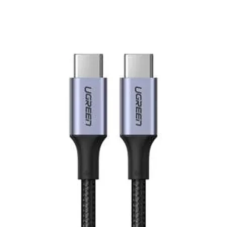 Braided cable from USB-C to USB-C Ugreen Power Delivery Fast Charging 1 m - black 5A