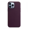 Apple Leather Case MagSafe for iPhone 13 Pro Max - Purple (Dark Cherry)