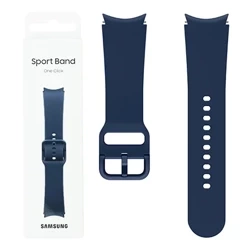 Silicone strap for Samsung Galaxy Watch 4/ 4 Classic/ 5/ 5 Pro/ 6/ 6 Classic Sport Band One Click 20 mm M/L - navy blue (Indigo)