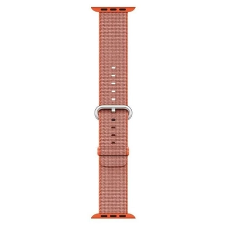 Apple Watch 38/ 40/ 41 mm Strap Woven Nylon- Orange (Orange/ Anthracite)