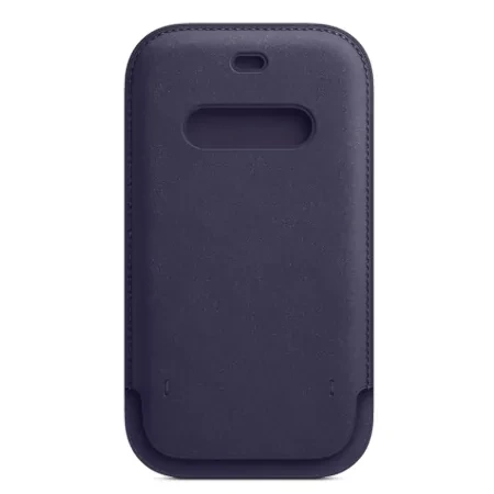 Apple iPhone 12/ 12 Pro Leather Sleeve MagSafe Case - Dark Purple (Deep Violet)