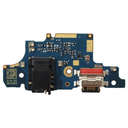 Board with USB-C charging connector, headphone connector and microphone for Motorola Moto G84