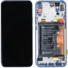 LCD display with frame and battery for Huawei P Smart Z - Blue (Blue)