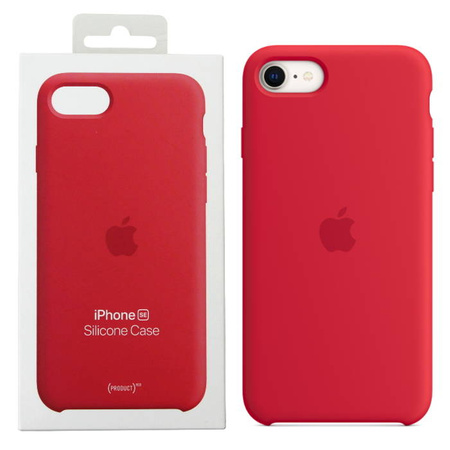 Etui silikonowe Apple iPhone SE 2020/ SE 2022 - czerwone (Red)