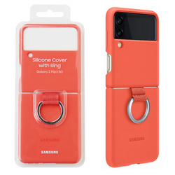 Samsung Galaxy Z Flip3 5G etui Silicone Cover with Ring EF-PF711TPEGWW - koralowe