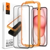 Szkło hartowane na Apple iPhone 15 Plus Spigen Glas.TR ALIGN MASTER  - czarne (2 sztuki)