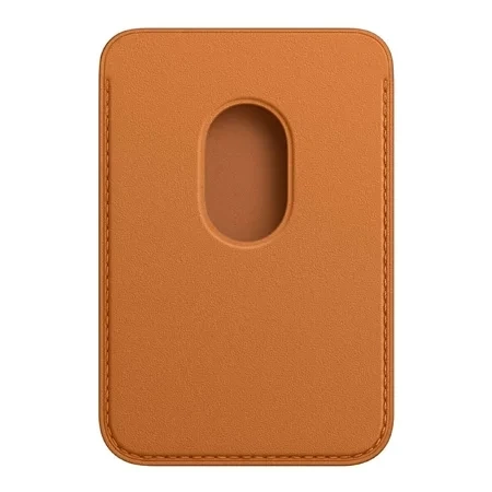 Apple Leather Wallet iPhone MagSafe FindMy wallet - dark orange (Golden Brown)