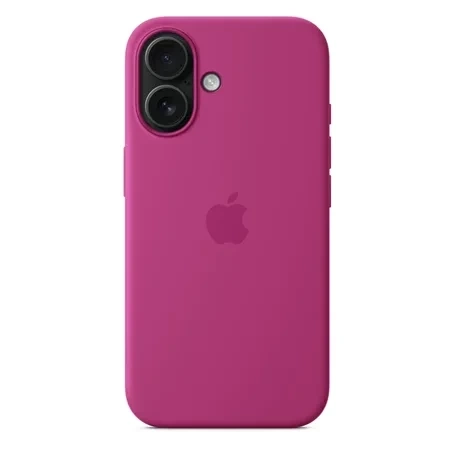 Apple iPhone 16 Silicone Case MagSafe - fuchsia (Fuchsia)