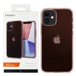 Etui silikonowe na Apple iPhone 12 mini Spigen Crystal Flex - różowe (Rose Crystal)