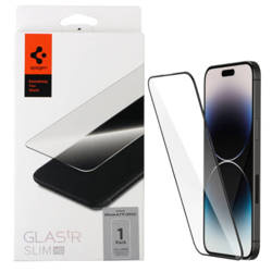 Apple iPhone 14 Pro full display tempered glass Spigen Glas.TR Slim HD AGL05221 - black