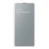 Etui na telefon Samsung Galaxy S10e Clear View Cover - białe [OUTLET]