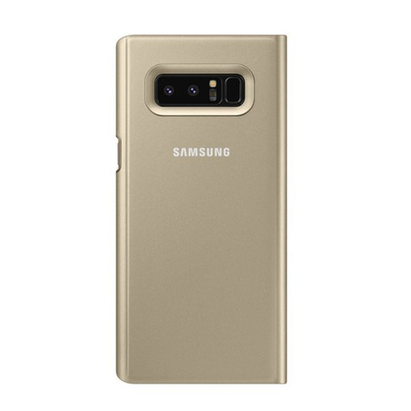 Samsung Galaxy Note 8 Clear View Standing Cover phone case - gold [OUTLET]