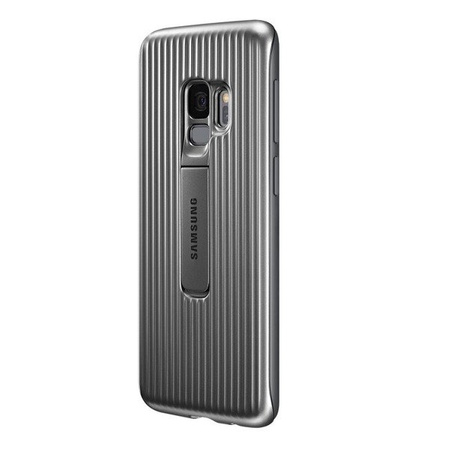 Samsung Galaxy S9 Protective Standing Cover phone case - silver