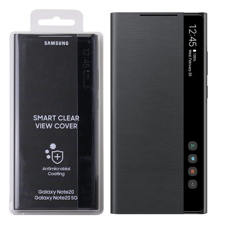 Samsung Galaxy Note 20 Smart Clear View Cover phone case - black