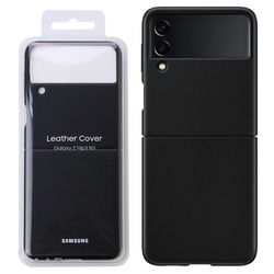 Samsung Galaxy Z Flip3 leather case Leather Cover EF-VF711LBEGWW - black