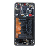 LCD display with frame and battery for Huawei P30 - black