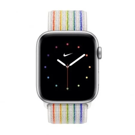 Apple Watch 42/ 44/ 45/ 49 Ultra Nike Sport Loop Strap - Rainbow (Pride Edition)