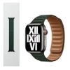 Apple Watch 38/ 40/ 41 mm Leather Link S/M Strap - Green (Sequoia Green)