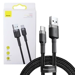 USB-A to USB-C Baseus Cafule 3A cable - black-gray 1 m