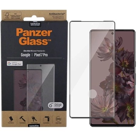 Tempered glass for Google Pixel 7 Pro PanzerGlass Ultra-Wide Fit Antibacterial 