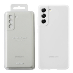 Samsung Galaxy S21 FE 5G Silicone Cover phone case - white