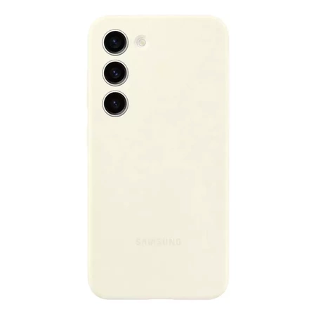 Samsung Silicone Case for Galaxy S23 - cream-colored