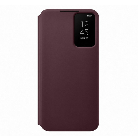 Samsung Galaxy S22 Plus case Smart Clear View Cover EF-ZS906CEEGWW - burgundy