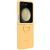 Samsung Galaxy Z Flip5 Silicone Phone Case with Ring - Yellow (Apricot)