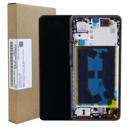 Genuine AMOLED display with bezel for Realme GT 7 - black