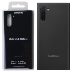 Etui na telefon Samsung Galaxy Note 10 Silicone Cover - czarne